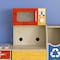 Flash Furniture Bright Beginnings Commercial Grade Greenguard Certified Wooden Childrens Kitchen Cabinet w/Microwave MK-ME10292-GG - alternate 4